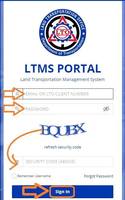 LTO Login