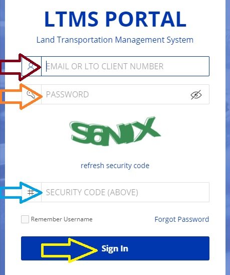 LTO Driver License Renewal step 1