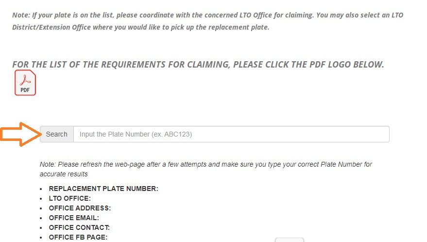 LTO Plate Replacement